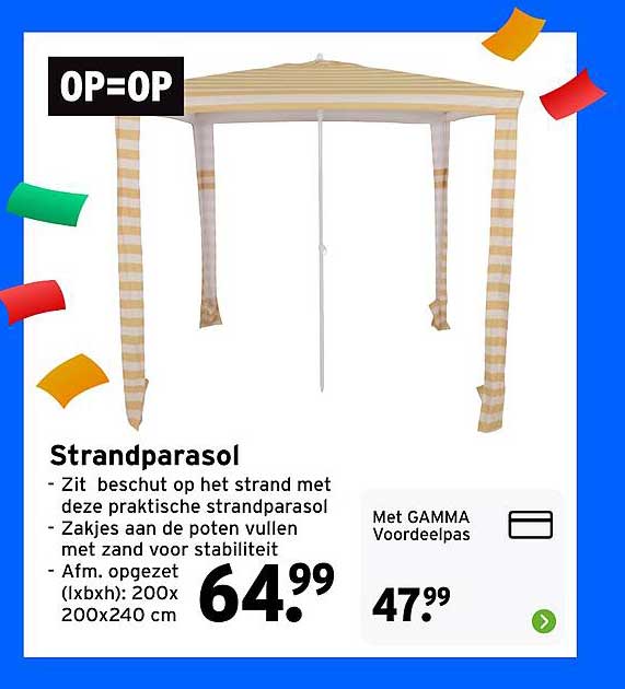 Strandparasol OP=OP