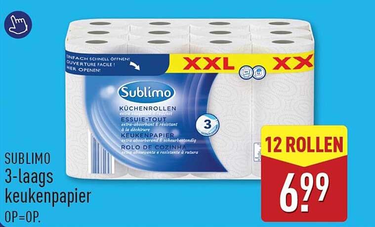 Sublimo 3-laags keukenpapier