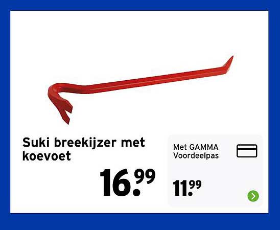 Suki breekijzer met koevoet