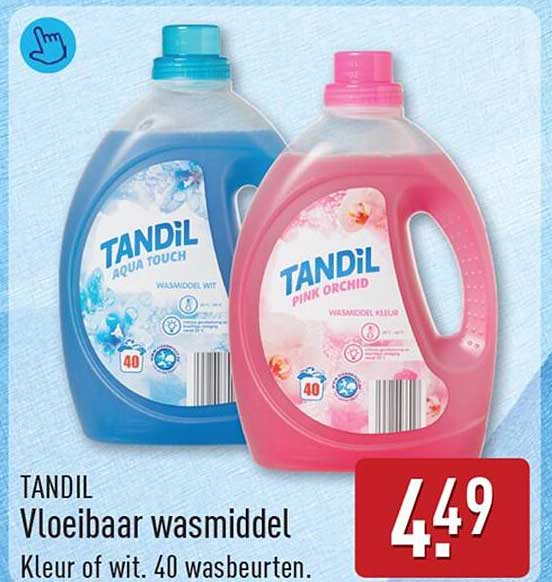 TANDIL Vloeibaar wasmiddel Kleur of wit, 40 wasbeurten