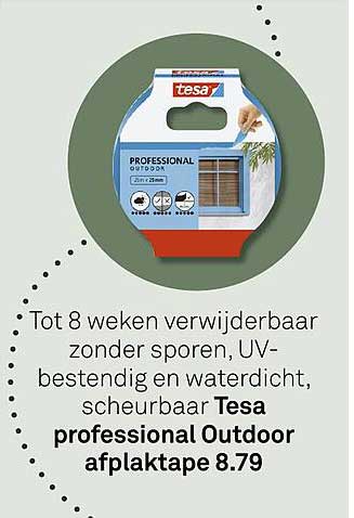 Tesa professional Outdoor afplaktape