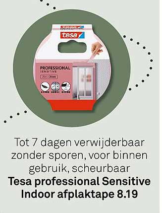 Tesa professional Sensitive Indoor afplaktape 8.19