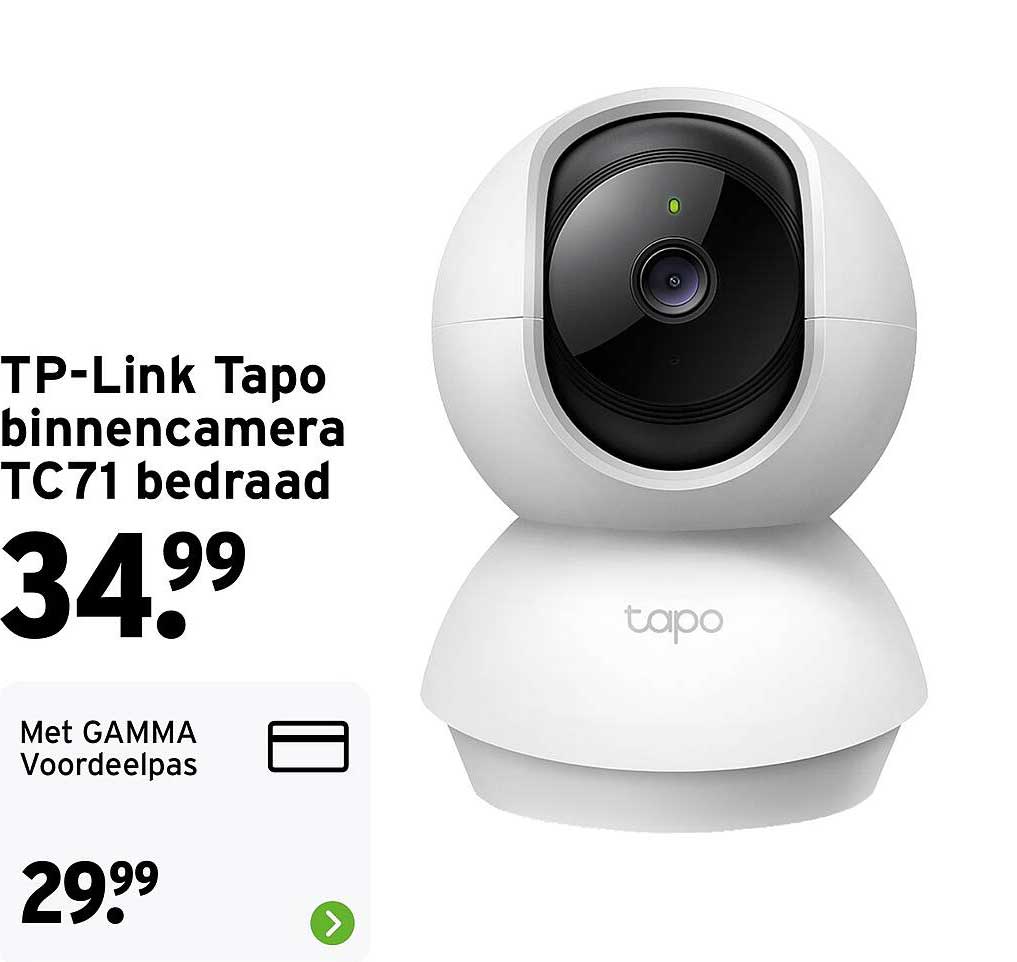 TP-Link Tapo binnencamera TC71 bedraad