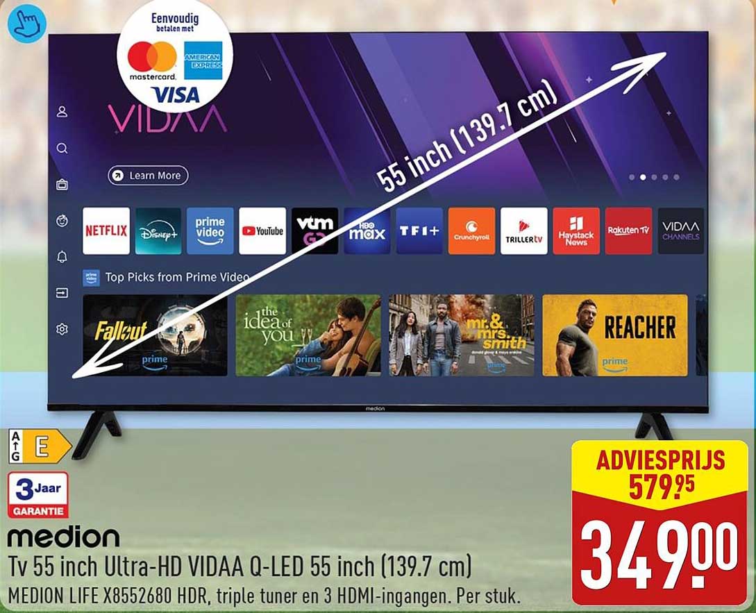 Tv 55 inch Ultra-HD VIDAA Q-LED 55 inch (139.7 cm)