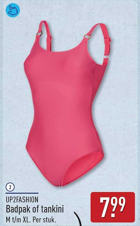 UP2FASHION Badpak of tankini M t/m XL. Per stuk.