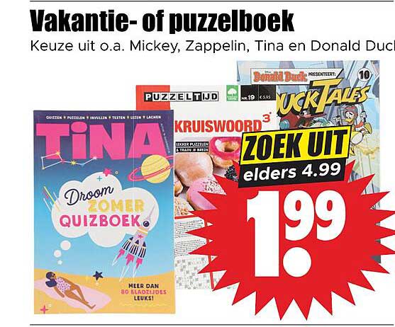 Vakantie- of puzzelboek