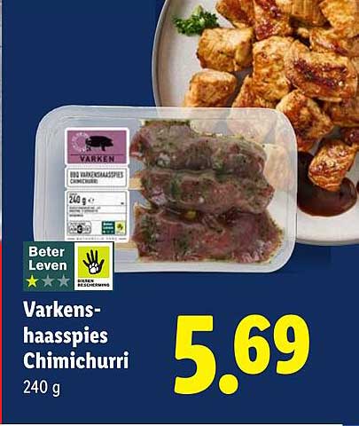 Varkens-haasspiesjes Chimichurri