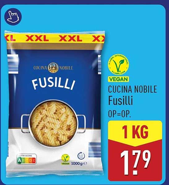 VEGAN CUCINA NOBILE Fusilli OP=OP. 1 KG