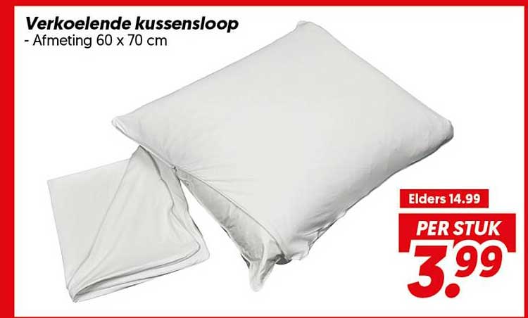 Verkoelende kussensloop - Afmeting 60 x 70 cm