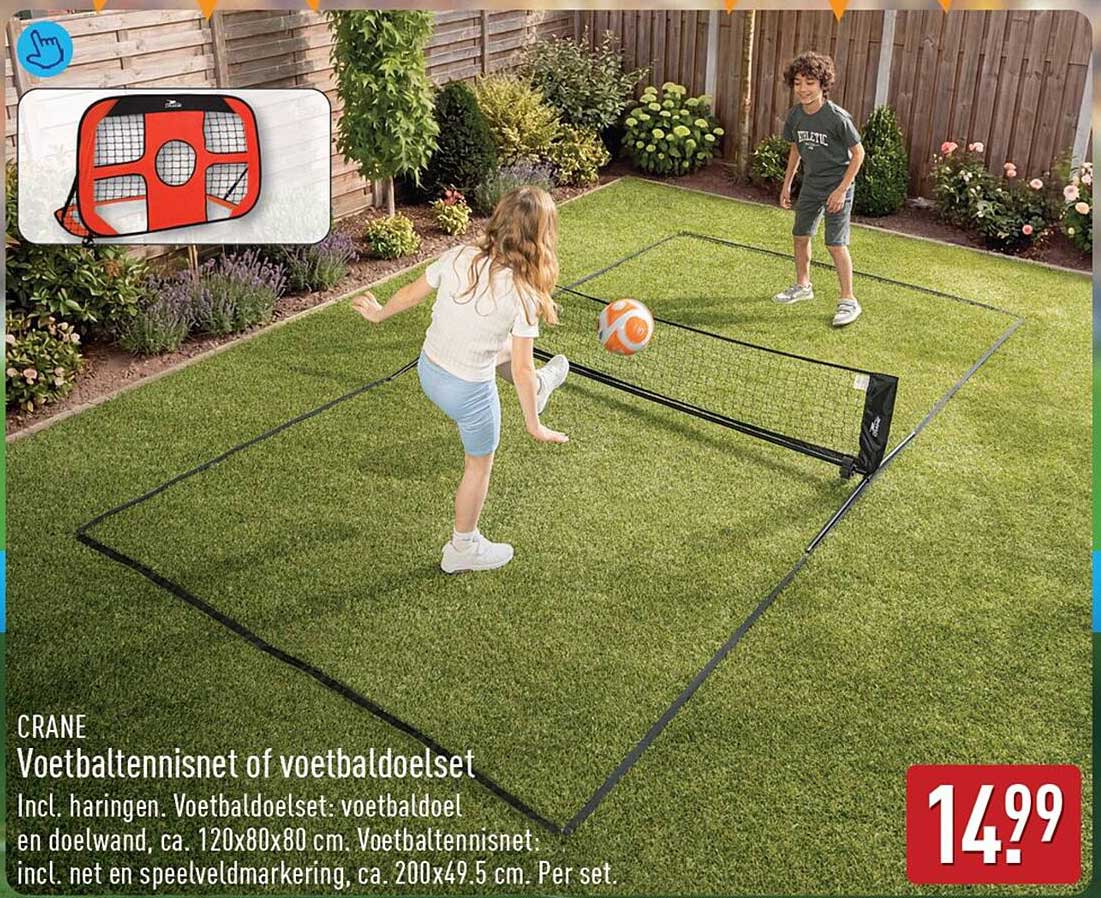 Voetbaltennisnet of voetbaldoelset