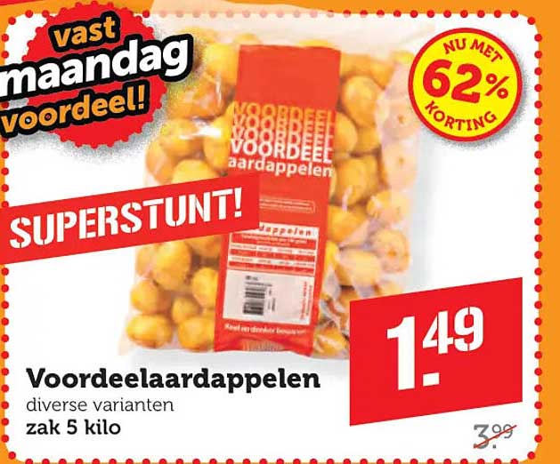 Voordeel aardappelen diverse varianten zak 5 kilo