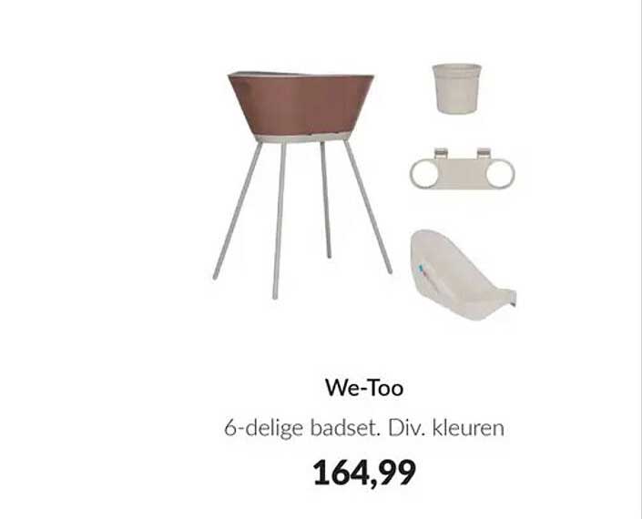 We-Too 6-delige badset. Div. kleuren