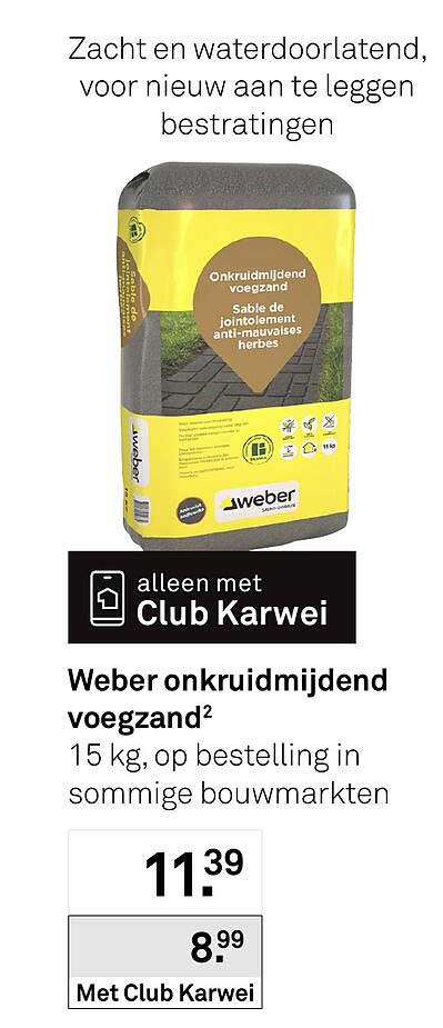 Weber onkruidmijdend voegzand