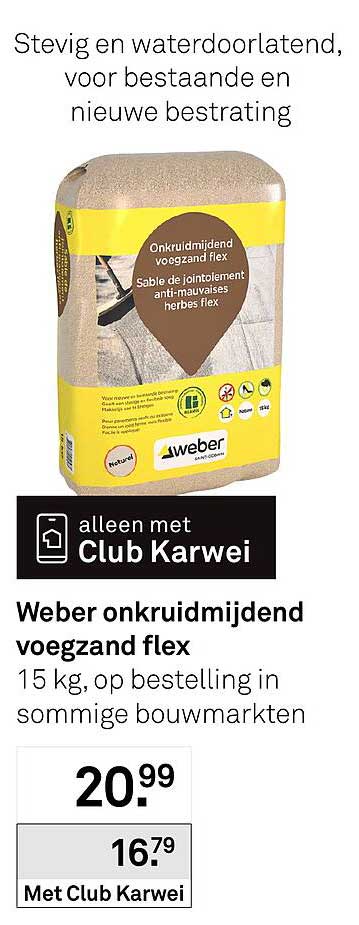 Weber onkruidmijdend voegzand flex