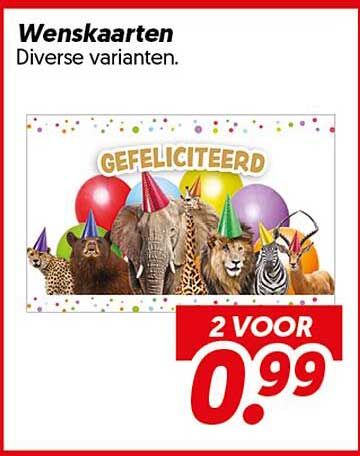 Wenskaarten Diverse varianten. 2 VOOR