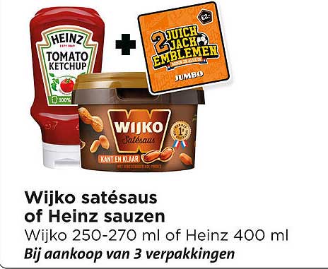Wijko satésaus of Heinz sauzen