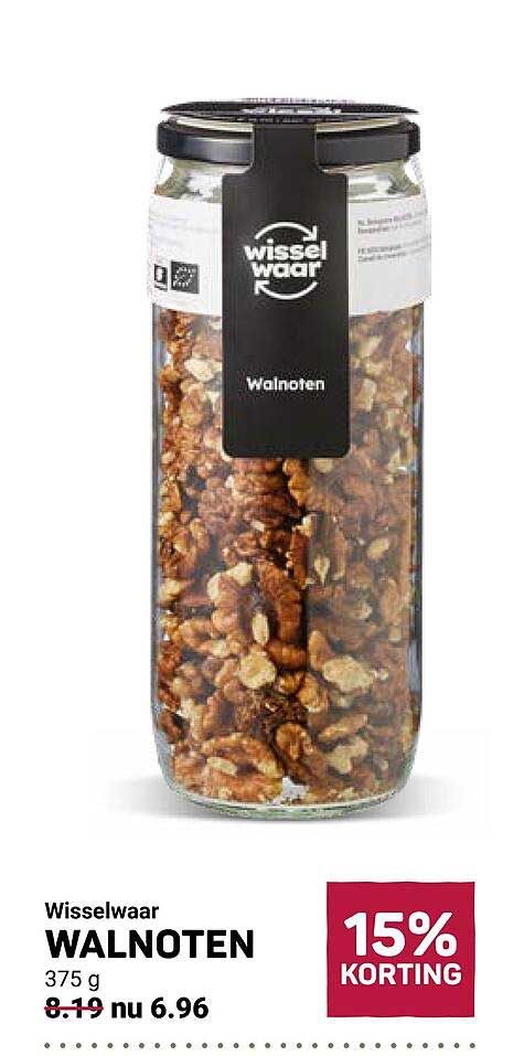 Wisselwaar WALNOTEN 375 g 15% KORTING