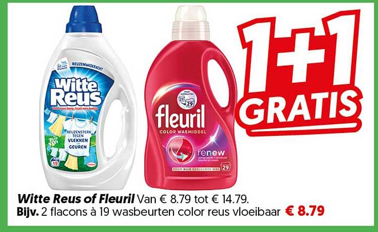 Witte Reus of Fleuril 1+1 gratis