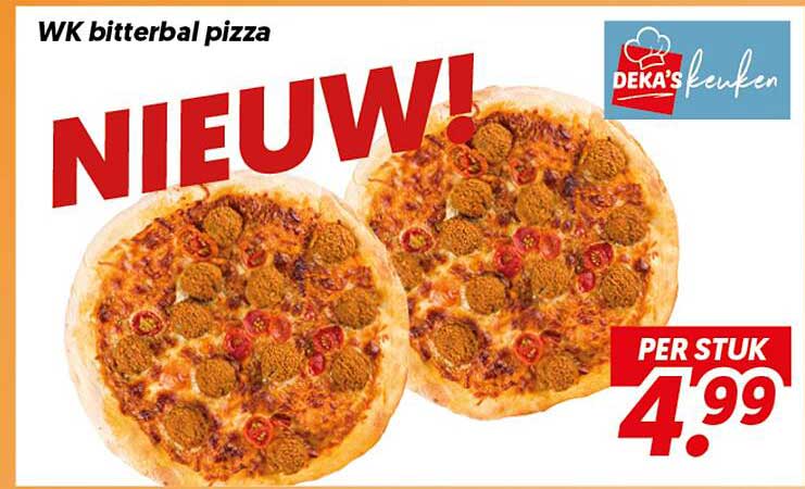 WK bitterbal pizza
