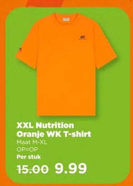 XXL Nutrition Oranje WK T-shirt