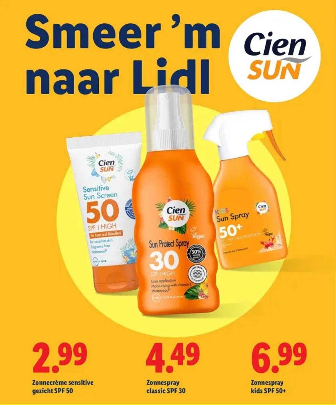 Zonnecrème sensitive gezicht SPF 50