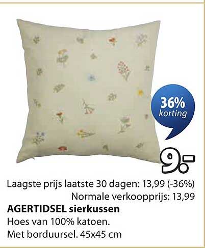 AGERTIDSEL sierkussen