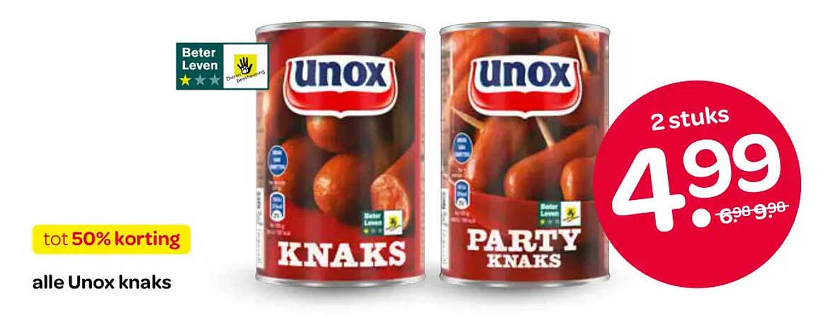alle Unox knaks tot 50% korting