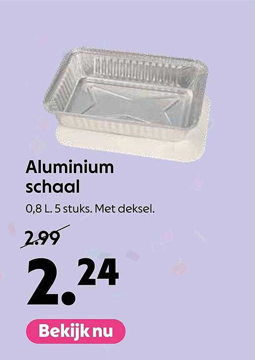 Aluminium schaal