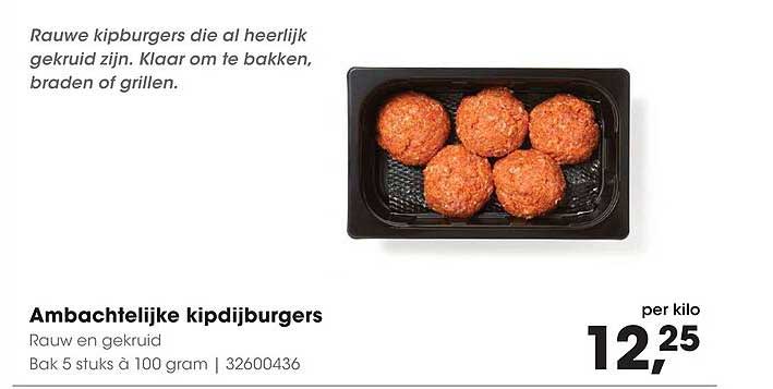 Ambachtelijke kipdijburgers