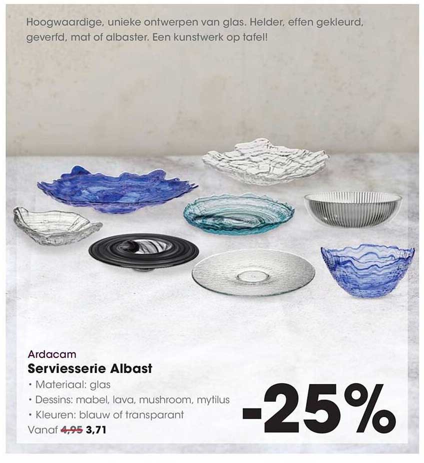 Ardacam Serviesserie Albast -25%