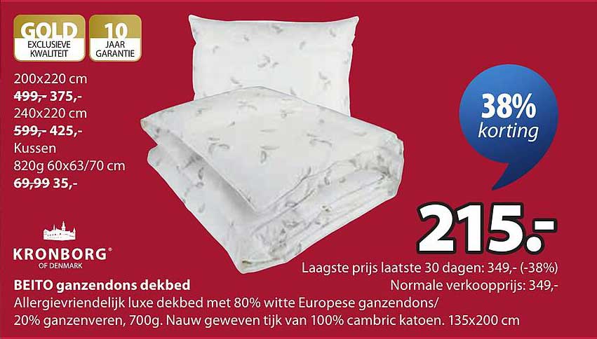 BEITO ganzendons dekbed