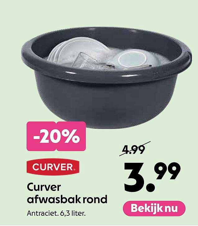 Curver afwastebak rond -20%