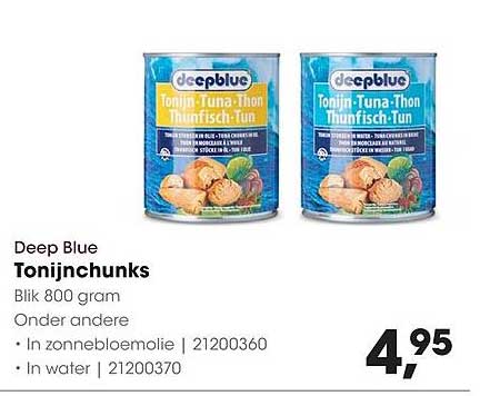 Deep Blue Tonijnchunks