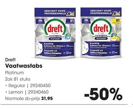 Dreft Vaatwastabs Platinum