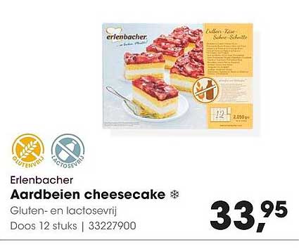 Erlenbacher Aardbeien cheesecake