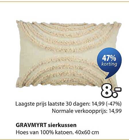 GRAVMYRT sierkussen