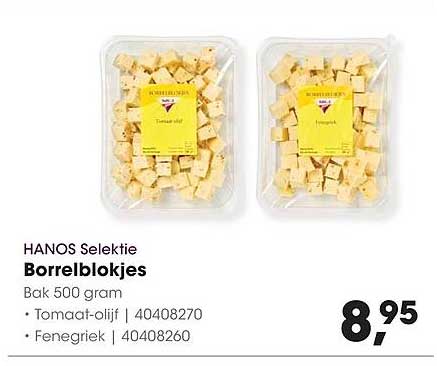 HANOS Selectie Borrelblokjes