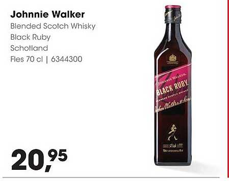 Johnnie Walker Blended Scotch Whisky Black Ruby Schotland Fles 70 cl | 6344300