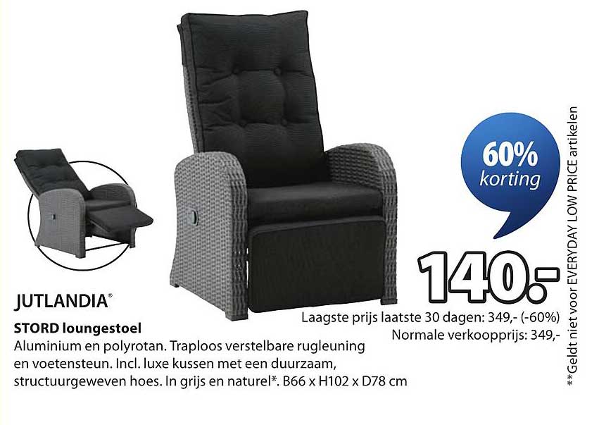 JUTLANDIA STORD loungestoel