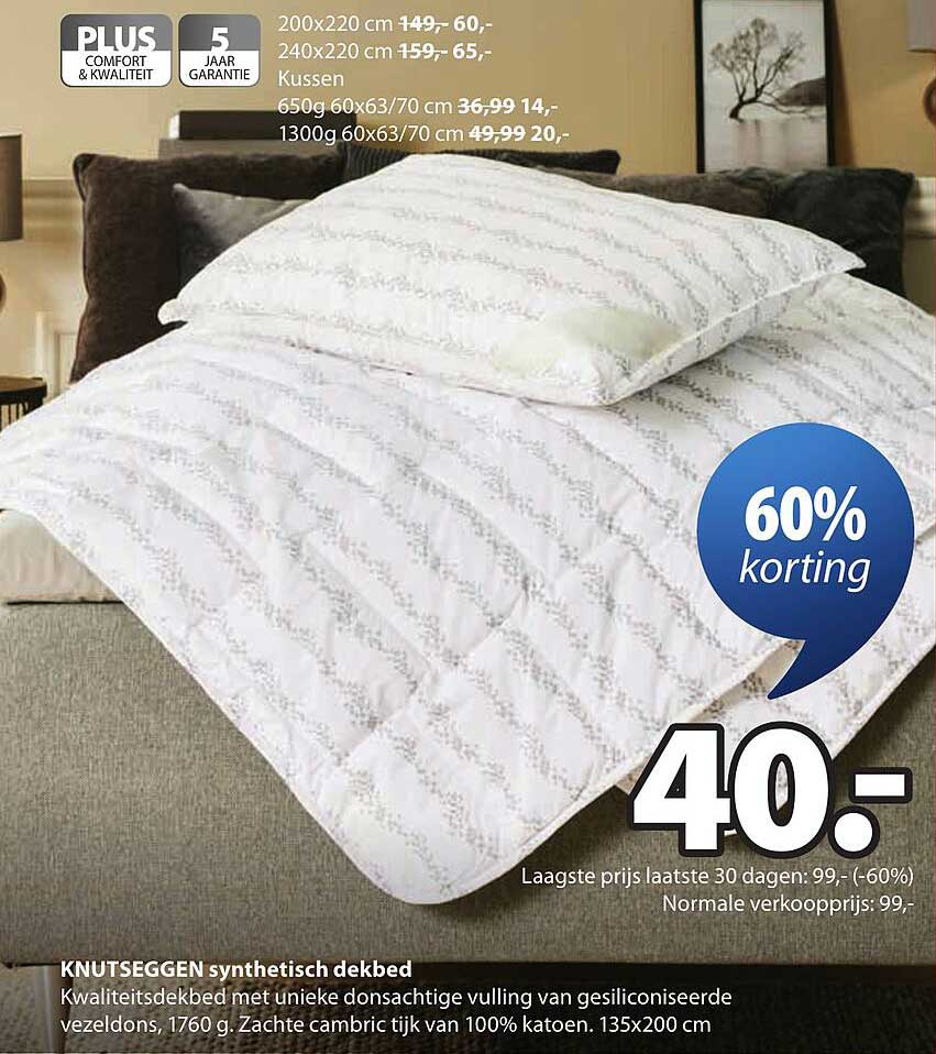 KNUTSEGGEN synthetisch dekbed