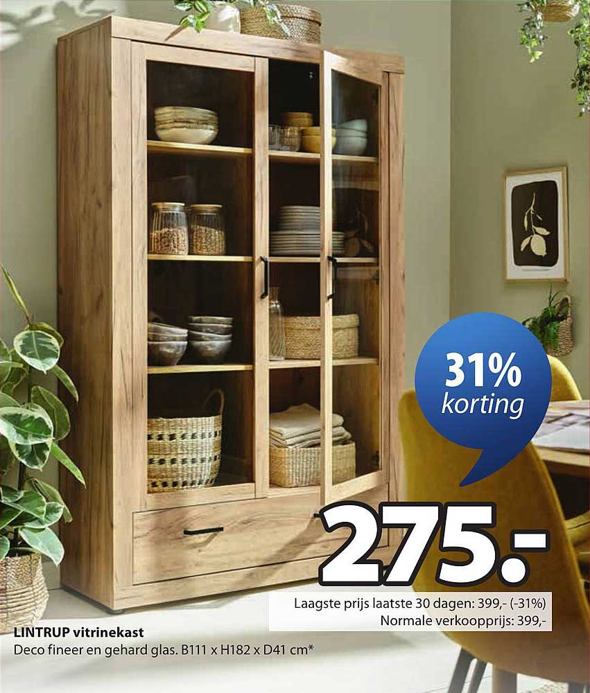 LINTRUP vitrinekast