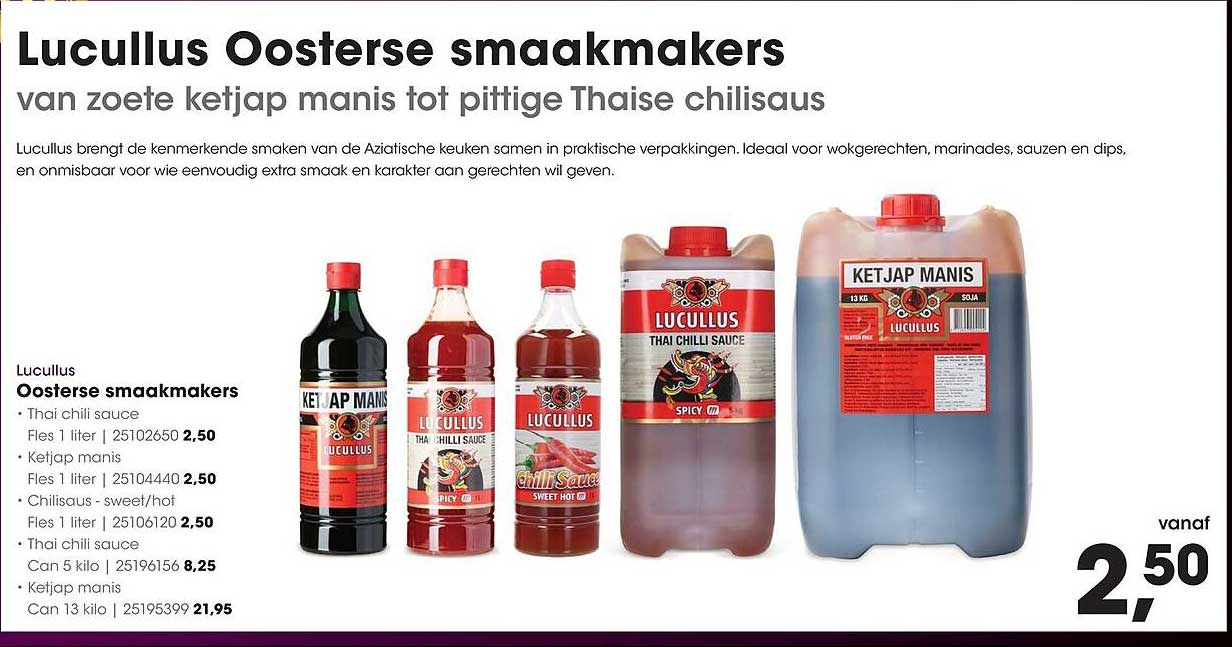Lucullus Oosterse smaakmakers