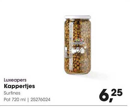 Luxeapers Kappertjes Surfines Pot 720 ml | 25276024