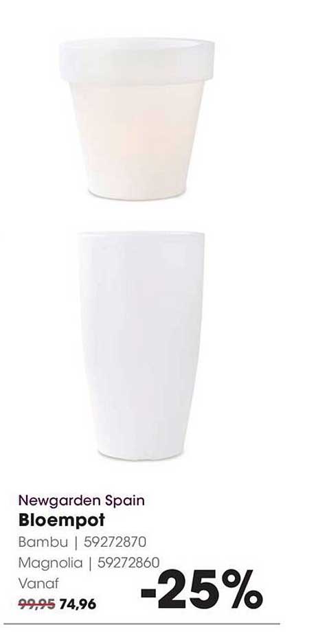 Newgarden Spain Bloempot Bambu | 59272870 Magnolia | 59272860 -25%