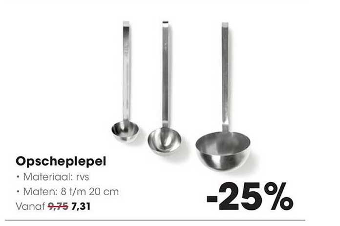 Opscheplepel -25%
