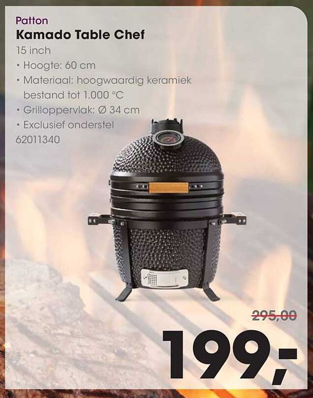 Patton Kamado Table Chef 15 inch