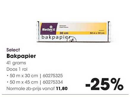 Select Bakpapier