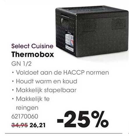 Select Cuisine Thermobox GN 1/2 -25%