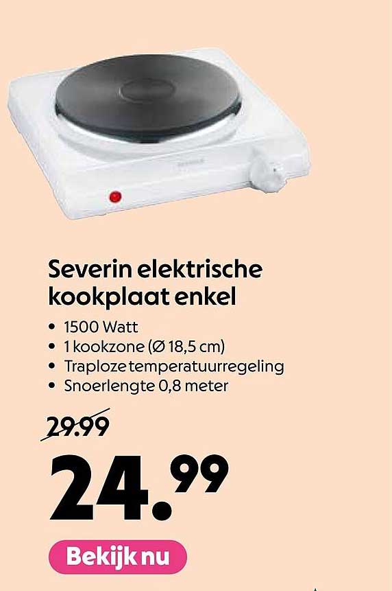 Severin elektrische kookplaat enkel