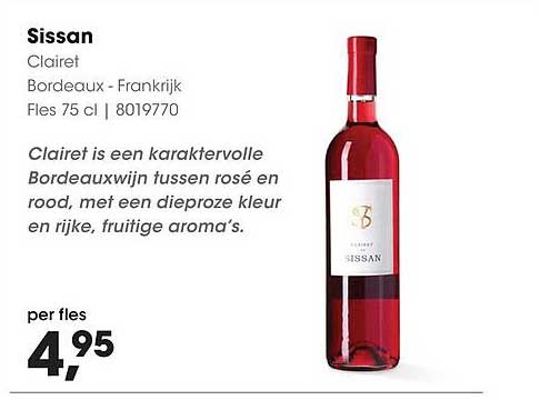 Sissan Clairet Bordeaux - Frankrijk Fles 75 cl 8019770